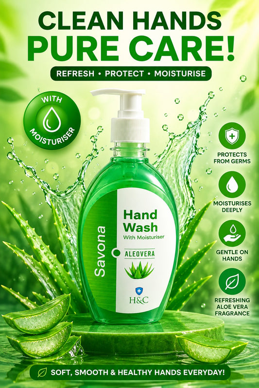 Savona Aloe Vera Hand Wash – With Moisturiser-500 ML