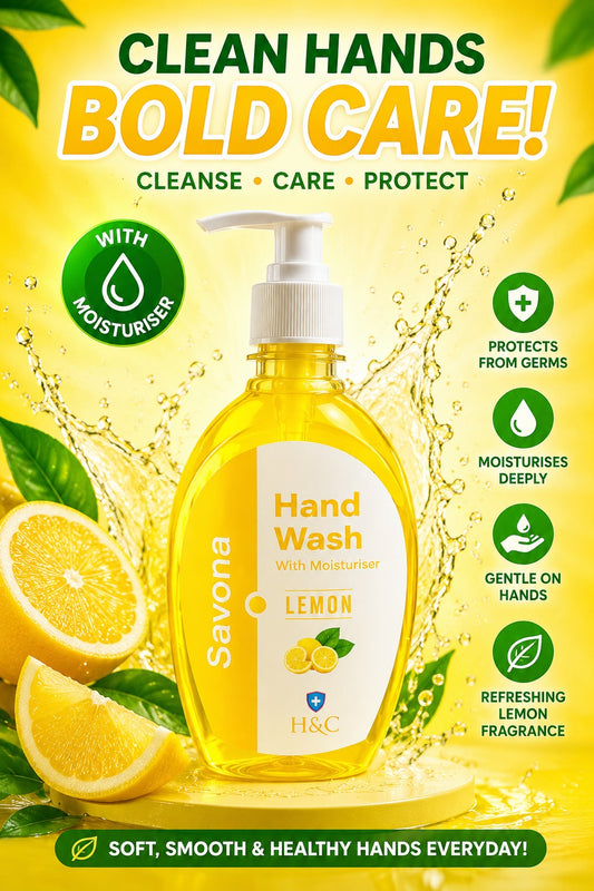 Savona Lemon Fresh Hand Wash With Moisturiser-500 ML