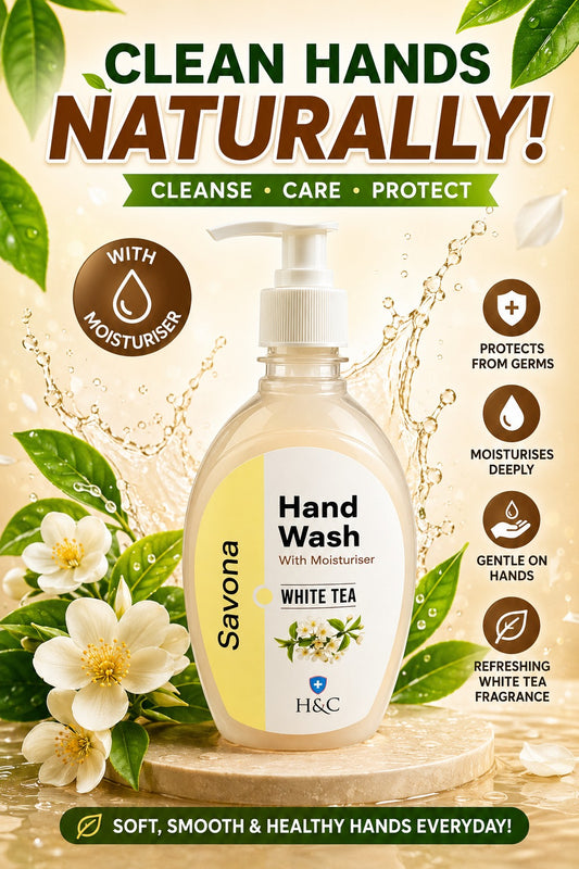 Savona White Tea Hand Wash  With Moisturizer -500 ML