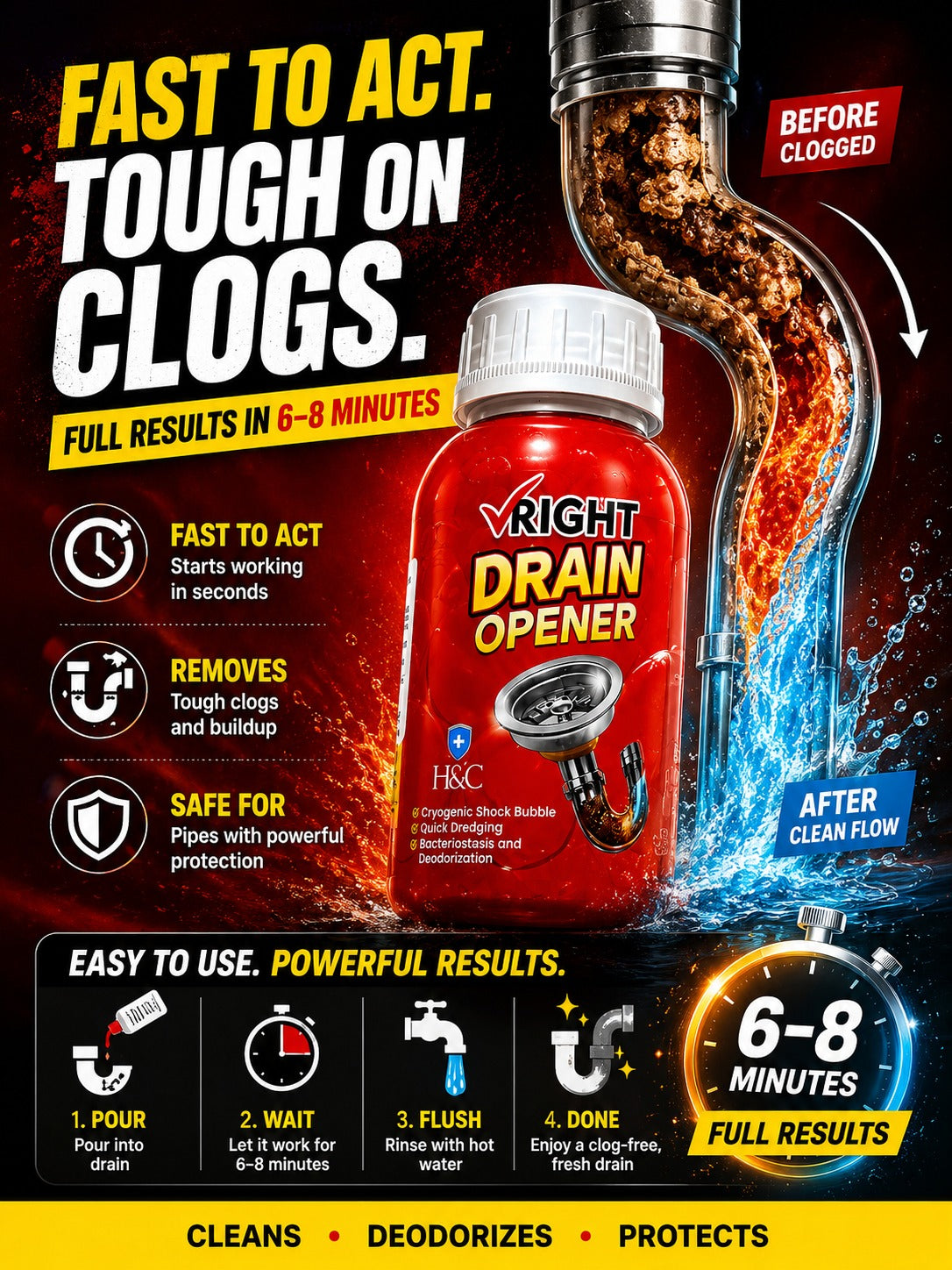 H&C Drain Opener – 300 Gram